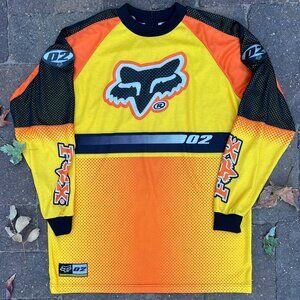 Vintage 80s Fox Racing 02 motorcross jersey size XL